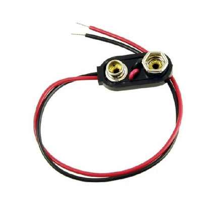 1000093 | BAT-HOL-9V-WSQ (PK-2) --- Holders Battery Accessories - 9V Snap On 9V Battery - - - Plastic