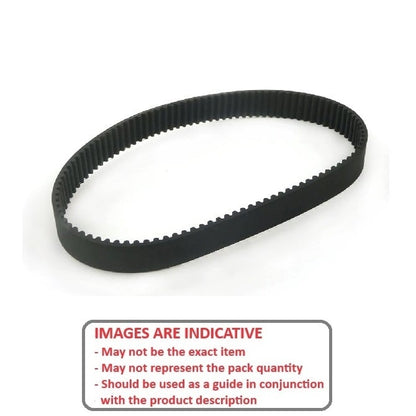 Courroie de distribution 37 dents 6 mm de large – Néoprène recouvert de nylon métrique avec cordons en fibre de verre – Noir – Pas courbe HTD 3 mm – MBA (lot de 5)