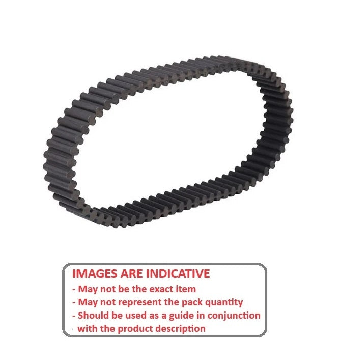 1181159 | BD-080G-0080-0850-NFB (Each) --- Timing 8mm Pitch Belts - 80 tooth - 640 mm - 85  - Nylon Covered Neoprene Rubber with Fibreglass GT2 or Carbon Fibre GT3 Cords Belt