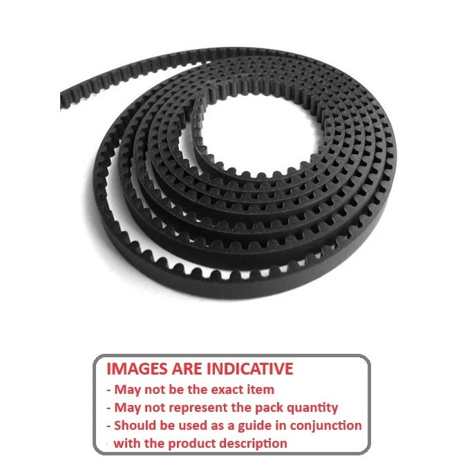 1038287 | B-020G-ST-0090-NF (Metre) --- Timing Lengths Belts - 2x9 mm - GT 2mm - Nylon Covered Neoprene Rubber with Fibreglass Belt