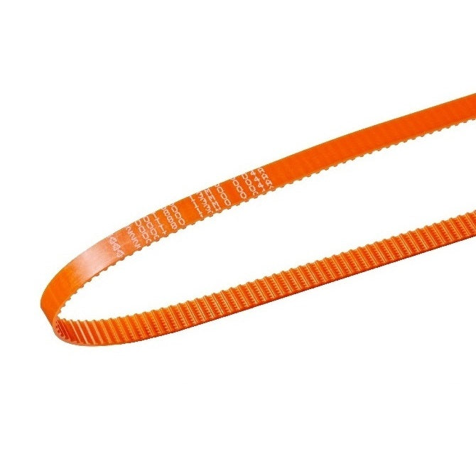 Courroie de distribution 205 dents 6,4 mm de large - Polyuréthane impérial avec cordons en polyester - Orange - Pas trapézoïdal MXL de 2,032 mm (0,08 pouce) - MBA (Pack de 3)