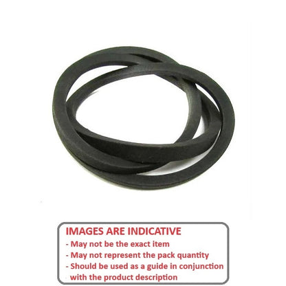 1227906 | BV10-01778-3V710 (Each) --- Wedge Belts - 1778.3 mm - 9.7 x 8.0mm - Natural Rubber - Fabric Jacket Belt