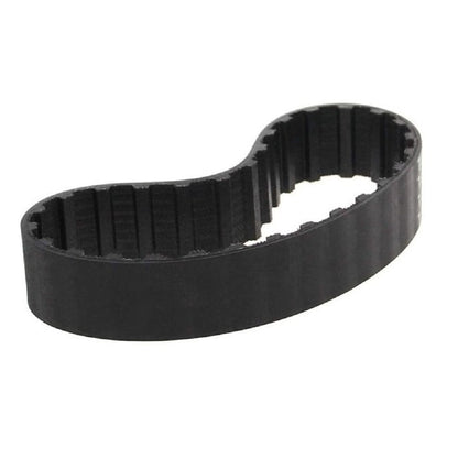 Cinghia dentata da 70 denti, larghezza 50,8 mm, neoprene rivestito in nylon imperiale con cavi in ​​fibra di vetro, nera, passo trapezoidale serie H da 12,7 mm (1/2 pollice), MBA (confezione da 4)