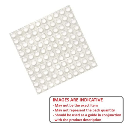 1231769 | RSB-25RS (Sheet) --- Polyurethane Self Adhesive Bumpers - Type Cylindrical 12.7x6.35 mm - Polyurethane Bumper