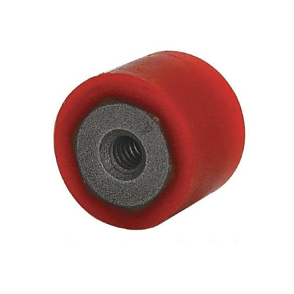 Cylindrical Female Thread Bumpers - 25.4x25.4 mm - 1/4-20 UNC -6.35mm- - Polyurethane