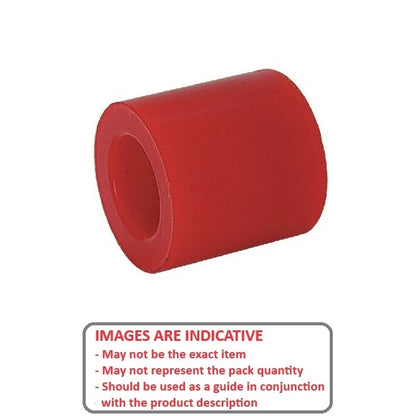 1135569 | AU-971RS (PK-7) --- Cylindrical Counterbored Bumpers - 25.4x25.4x6.35 mm - Polyurethane 95A Bumper