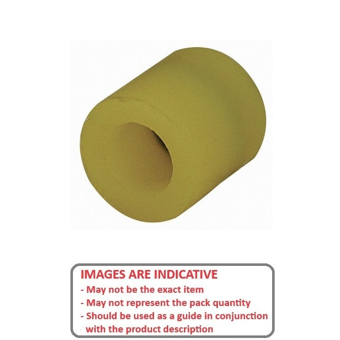 1164444 | AU-424RS (PK-4) --- Cylindrical Counterbored Bumpers - 50.8x31.75x12.7 mm - Polyurethane 40A Bumper