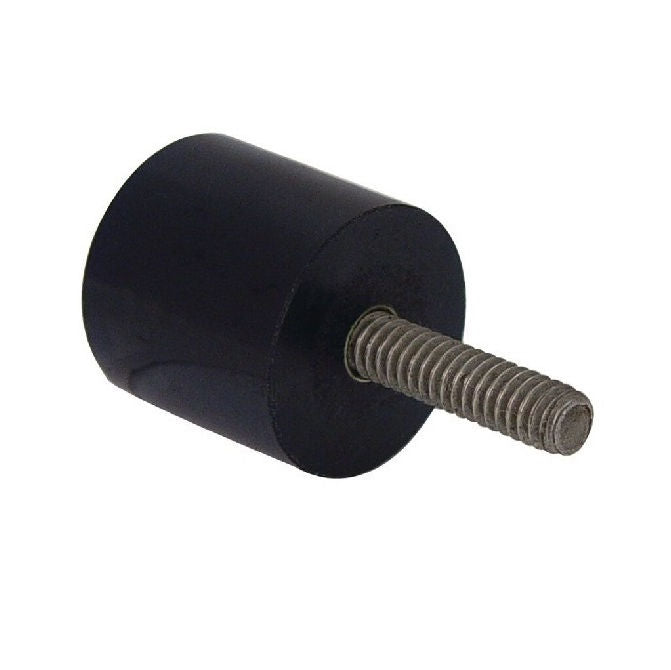1101165 | LVL-5RS (PK-5) --- Cylindrical Male Thread Bumpers - 12.7x12.7 mm - 6-32 UNC - 3.5mm - Standard - Neoprene Rubber Bumper