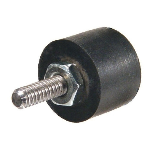 Cylindrical Male Thread Bumpers - 19.05x15.875 mm - 1/4-28 UNF -6.35mm- x 1.1/4 - Polyurethane