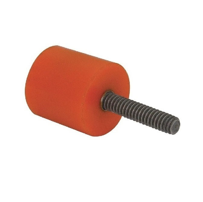 1163386 | AU-803RS (PK-3) --- Cylindrical Male Thread Bumpers - 50.8x31.75 mm - 3/8-16 UNC - 9.53mm - Standard - Polyurethane Bumper