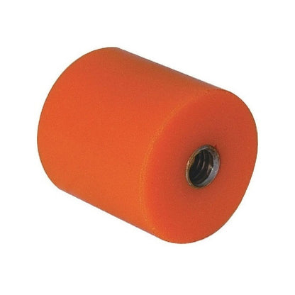 1163380 | AU-813RS (PK-4) --- Cylindrical Female Thread Bumpers - 50.8x31.75 mm - 3/8-16 UNC - 9.53mm - - Polyurethane Bumper