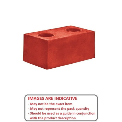 Pare-chocs 63,5 x 50,8 x 50,8 mm - Rectangulaire Polyuréthane - MBA (Pack de 1)