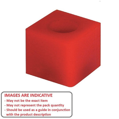 1171278 | FRB-558RS (Each) --- Square and Rectangular Bumpers - 63.5x15.875x15.875 mm Steel Plated - Polyurethane Bumper