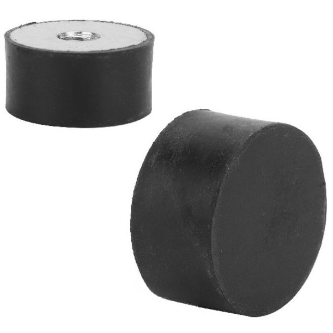 Buffer Mounts - 50x25 mm - M10x1.5 - Natural Rubber