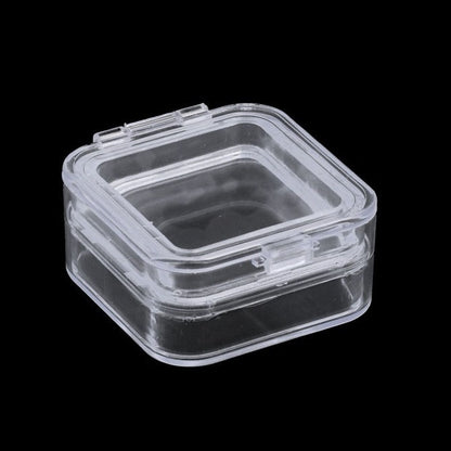 1232345 | PBOX01-030-030-010-M (Each) --- Clear Plastic Parts Boxes - Number of Compartments 1 - 30x30 mm - Acrylic Parts Box