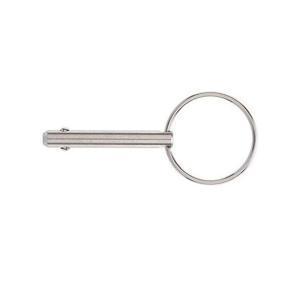 1056618 | BLP-048-0318-K2-S4 (Each) --- Ball Lock Pins - 4.76x31.75 mm - 304 Stainless Steel Keyring Style Pin