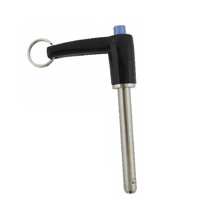 1073266 | BLP-064-0762-LI-S17 (Each) --- Ball Lock Pins - 6.35x76.2 mm - 17-4 PH Stainless L-Handle Industrial Stainless Steel Pin