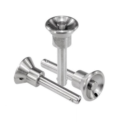 1104777 | BLP-127-0889-MRE-S4 --- Ball Lock Pins - 12.7 mm x 88.9 mm 304 Stainless Steel