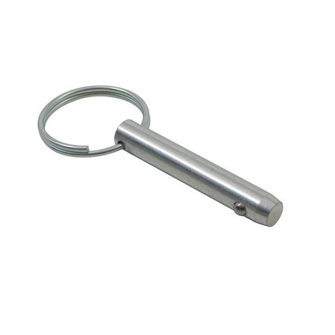 Goupille de verrouillage à bille 15,88 x 114,30 mm en acier inoxydable de qualité 303 – Style porte-clés – MBA (lot de 1)