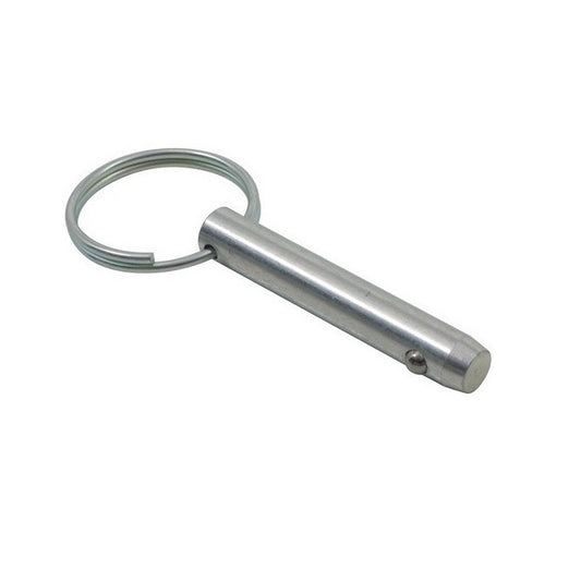 Goupille de verrouillage à bille 6,35 x 12,70 mm en acier inoxydable de qualité 303 – Style porte-clés – MBA (lot de 1)