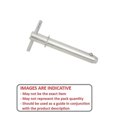 1072640 | BLP-064-0254-TSH-C (Each) --- Ball Lock Pins - 6.35x25.4 mm - Carbon Steel Shoulder Type Pin