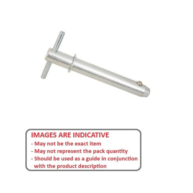 1078366 | BLP-079-0254-TSH-C (Each) --- Ball Lock Pins - 7.94x25.4 mm - Carbon Steel Shoulder Type Pin