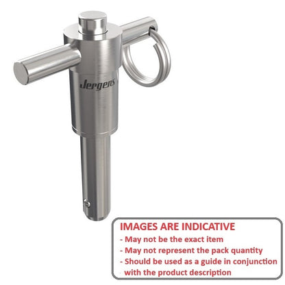 1112328 | BLP-159-1016-THD-S17 (Each) --- Ball Lock Pins - 15.88x101.6 mm - 17-4 PH Stainless No Shoulder Pin