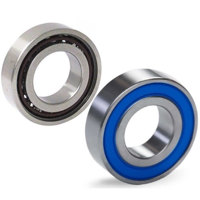 Single Row Ball Bearings - 12x24x6 mm - Chrome Steel SAE 52100 - High Speed Polyamide Cage