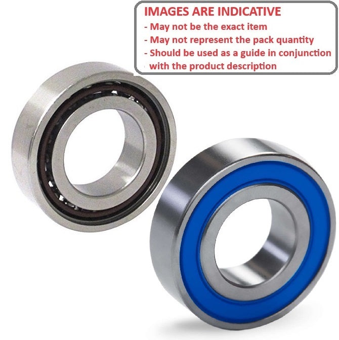 1098239 | 6901-T9H-RB-ACO-ECO (Each) --- Single Row Ball Bearings - 12x24x6 mm Unflanged - Chrome Steel SAE 52100 - High Speed Polyamide Cage Bearing