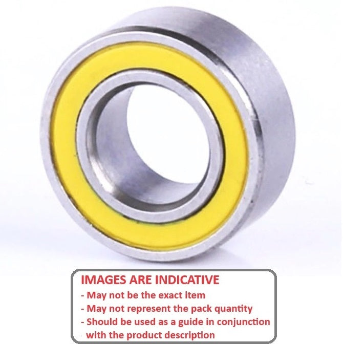 1115967 | SMR2817-CSN-2RY-T9H-ECO (Each) --- Single Row Ball Bearings - 17x28x7 mm Unflanged - Stainless Steel AISI 440C - High Speed Polyamide Cage - Ceramic Si3N4 Balls Bearing