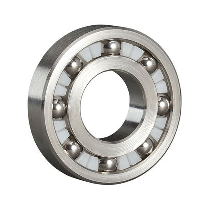 Roulement à billes 7 x 19 x 6 mm - Inox 316 - Semi-rectifié - Ouvert - Retenue en polyéthylène - MBA (1 pièce)