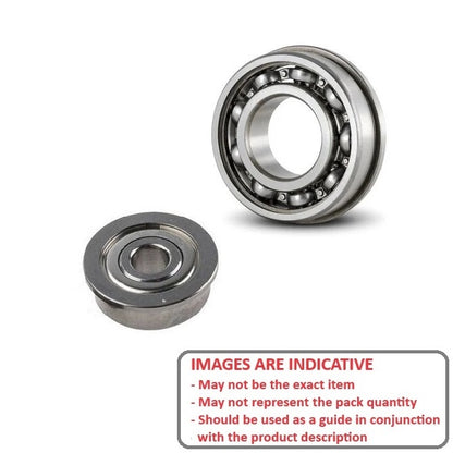 1071693 | SFR188A-ZS-MC34-GR5-R-G48 (PK-20) --- Single Row Ball Bearings - 6.35x12.7x4.762 mm Flanged - Stainless Steel AISI 440C Bearing