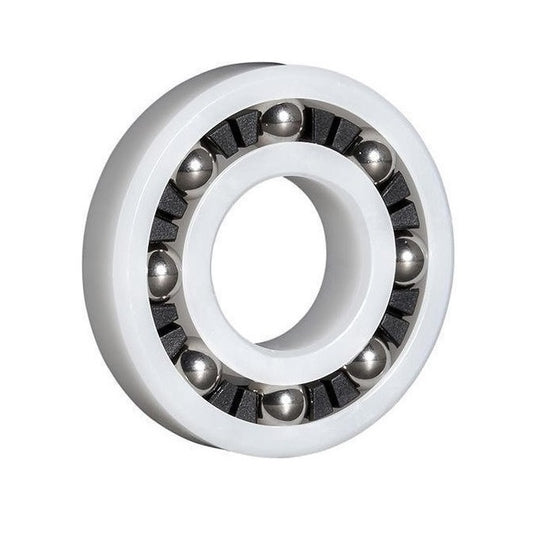 Plastic Bearings - 20x47x14 mm - Acetal Antistatic with Stainless 316 Balls