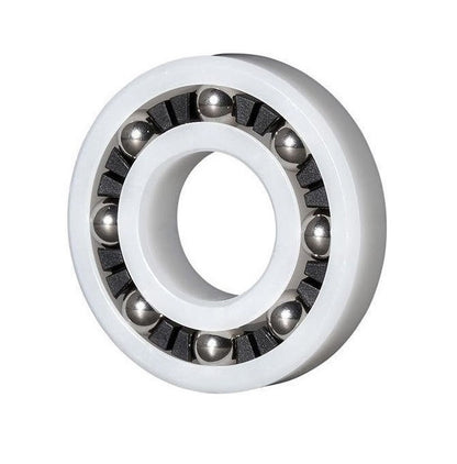 1124397 | P-6004-AS6A-ECO (PK-4) --- Plastic Bearings - 20x42x12 mm - Acetal Antistatic with Stainless 316 Balls Bearing