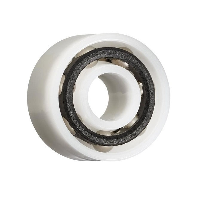 Plastic Bearings - 15.875x34.925x11.113 mm - Acetal with Stainless 316 Balls