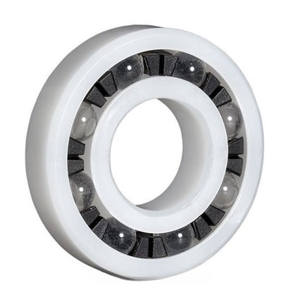 Plastic Bearings - 12.7x34.925x9.525 mm - Acetal with Glass Balls