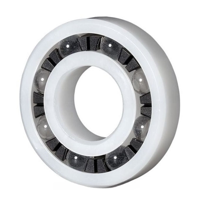 1086620 | P-R12212A-AGL (Each) --- Plastic Bearings - 9.525x34.925x9.525 mm - Acetal with Glass Balls Bearing