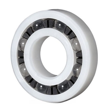 1086620 | P-R12212A-AGL (Each) --- Plastic Bearings - 9.525x34.925x9.525 mm - Acetal with Glass Balls Bearing