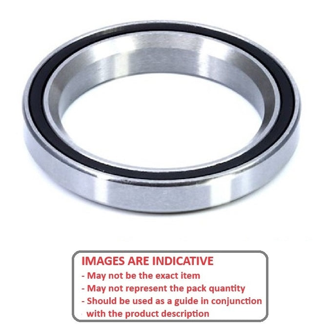 1138507 | MR381-272-063-CEP-45-2RS-ECO (PK-20) --- Single Row Ball Bearings - 27.2x38.1x6.35 mm Chamfered Edges - Chrome Steel SAE 52100 Bearing