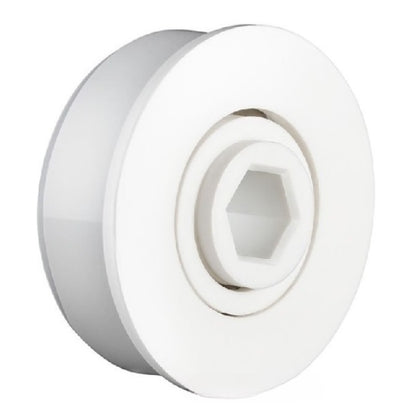 Conveyor Bearings - 11.11x57.4x17.78 mm / 15.24 mm - Polypropylene Races with Stainless Steel 316 Balls