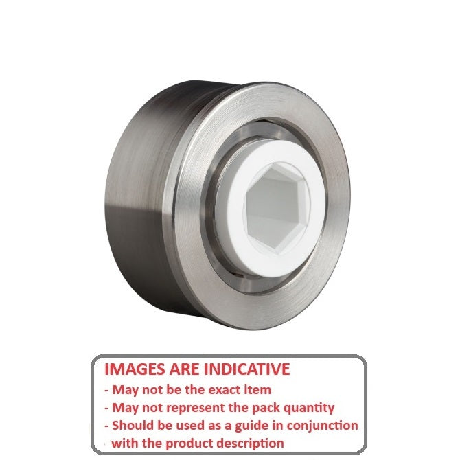 1094925 | CB-522-111H-18-6S (PK-25) --- Conveyor Bearings - 11.11x52.22x17.78 mm / 23.62 mm Single Row - Stainless Steel 316 Balls and Races Bearing