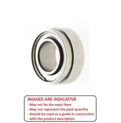 Cuscinetto per applicazioni dentali 3,175 x 6,35 - 5,979 x 2,381 mm - Sfera in acciaio inossidabile 440C con gabbia in poliammide - Abec 7 - Applicazioni dentali - DE a gradini - Fermo in poliammide ad alta velocità - MBA (confezione da 35)