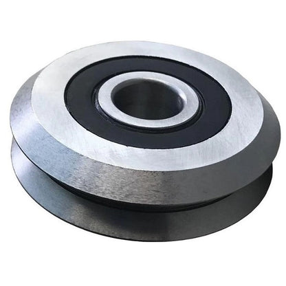 1054399 | SMR754-220-YY-VP (Each) --- Plain Guide Wheels Dual Vee - Size Reference 4XL 75.438x25.4 mm - Stainless Steel AISI 440C Wheel