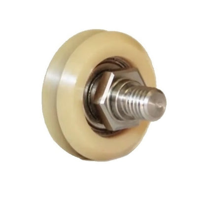 1000036 | DVWS0-ADJ-POL --- Studded Guide Wheels Dual Vee - 0 x 14.8 mm x 6.35 mm