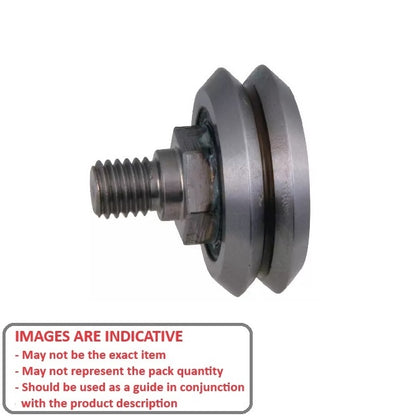 1048060 | DVWS3-ADJ-2RS --- Studded Guide Wheels Dual Vee - 3 x 45.8 mm x 15.88 mm