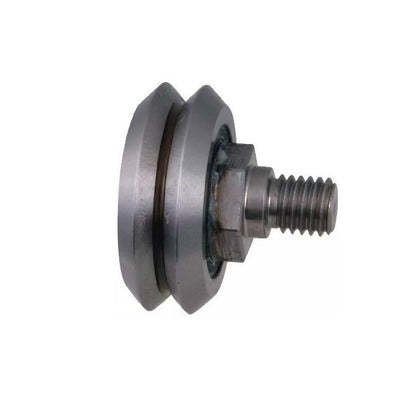1000035 | DVWS0-ADJ-2RS (Each) --- Studded Guide Wheels Dual Vee - Size Reference 0 - 14.8x6.35 mm - Chrome Steel SAE 52100 Guide Wheel