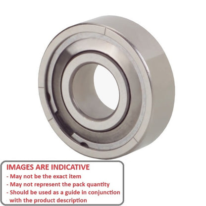 1044920 | S693A-FF-MC34-GR7-R-L23 (PK-50) --- Single Row Ball Bearings - 3x8x4 mm Unflanged - Stainless Steel AISI 440C - Ribbon Retainer Low Torque Bearing