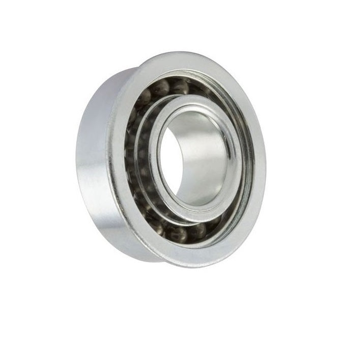 Single Row Ball Bearings - 3.175x9.525x2.779 mm / 3.571 mm Flanged - Stainless Steel AISI 440C Bearing