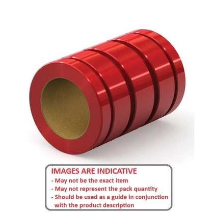 1135334 | LCP-0254-040-057-FGP (Each) --- Sliding Bearings Linear - 25.4x39.688x57.15 mm - Frelon Gold Lined Bearing