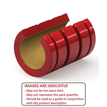 1135336 | LOP-0254-040-057-FG (Each) --- Sliding Bearings Linear - 25.4x39.688x57.15 mm - Frelon Gold Lined Bearing